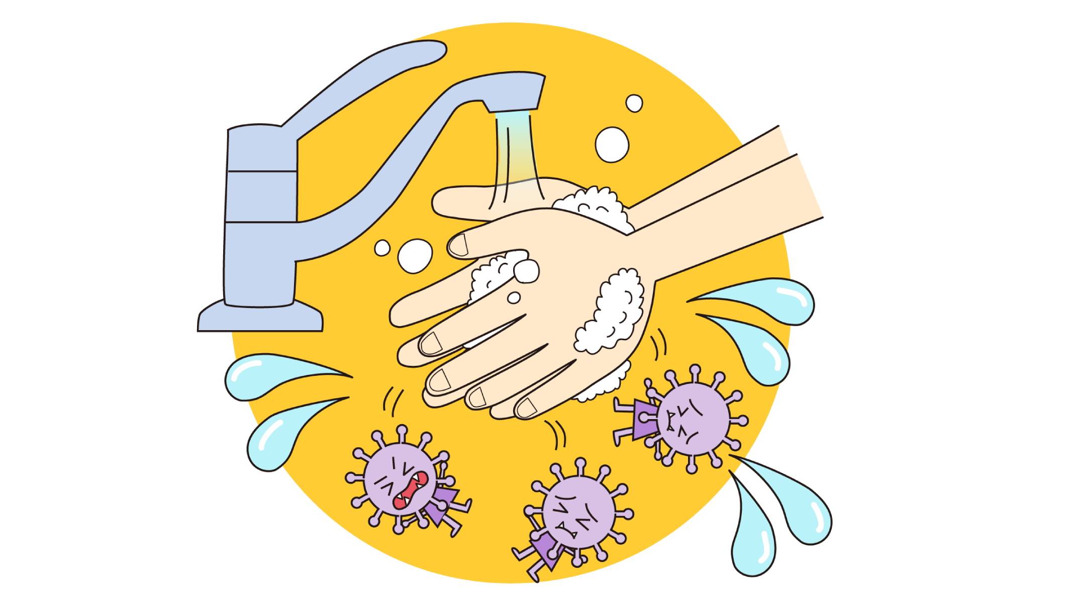 調べ学習 しっかり手(て)を洗(あら)って新型(しんがた)コロナウイルス感染症(かんせんしょう)を予防(よぼう)しよう！