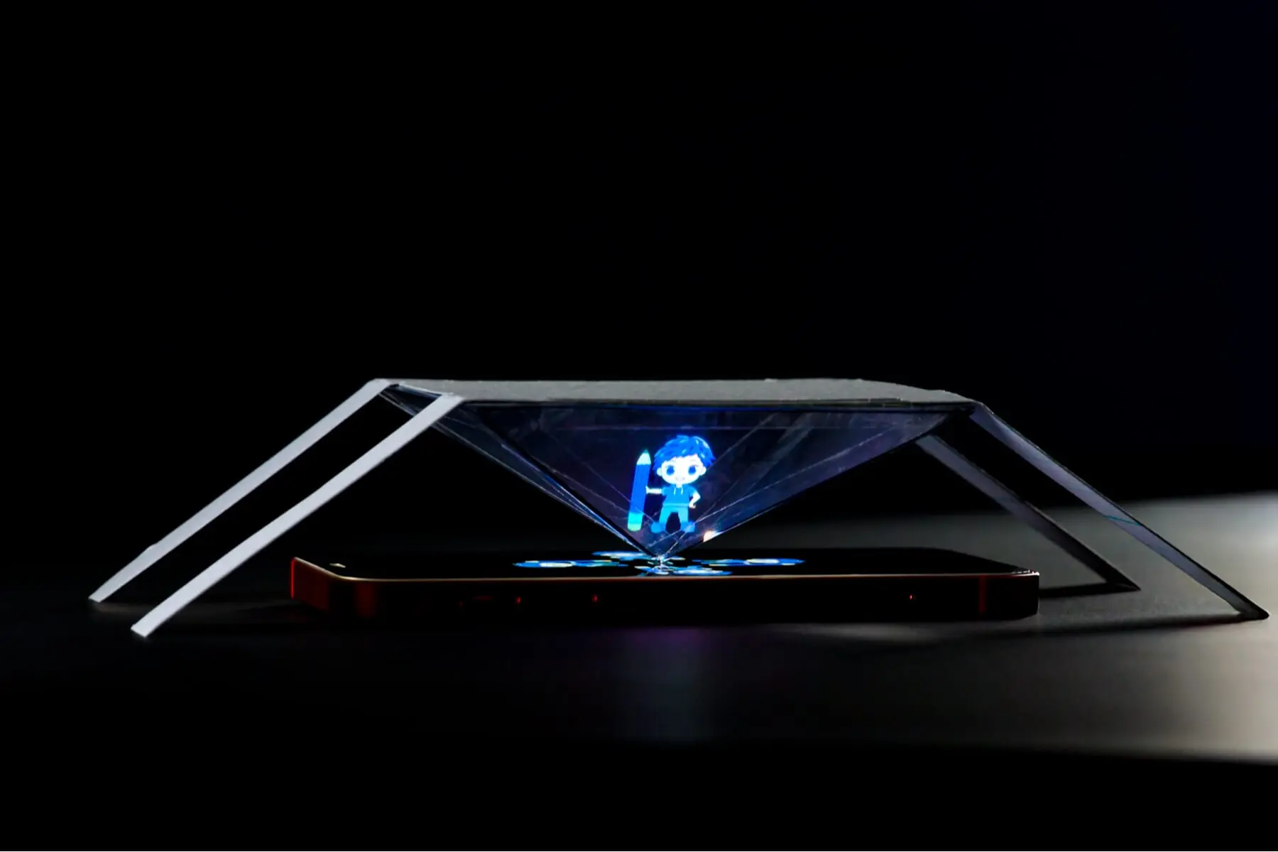 浮かび上がるふしぎ！3Dホログラム投影実験装置｜実験｜自由