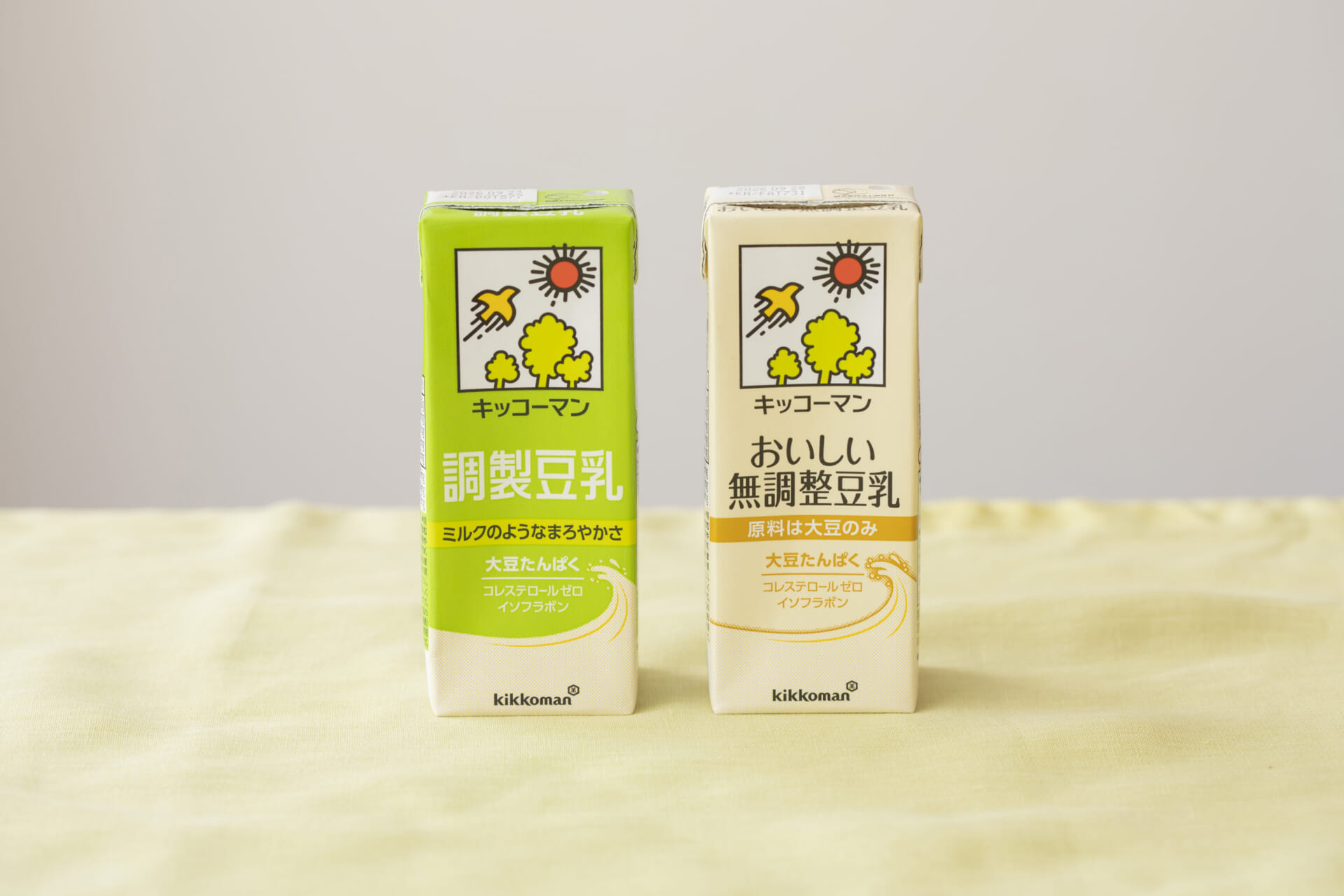 調製豆乳と無調整豆乳