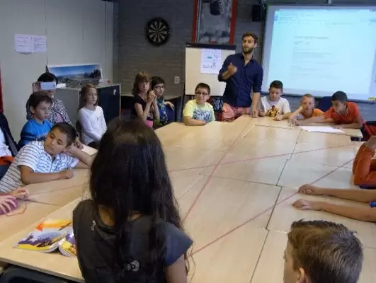 オランダの小学校の授業のようす