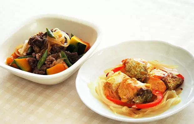 火を使わなくても作れる、おいしいおかず　肉かぼちゃと鮭のカレーマヨ焼き／元気な子どもが育つ毎日のごはん【第31回】