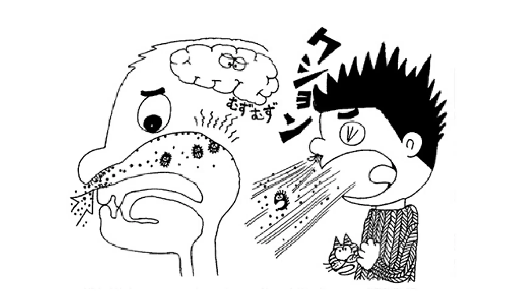 どうしてくしゃみがでるの | ヒト | 科学なぜなぜ110番 | 科学 | 学研キッズネット