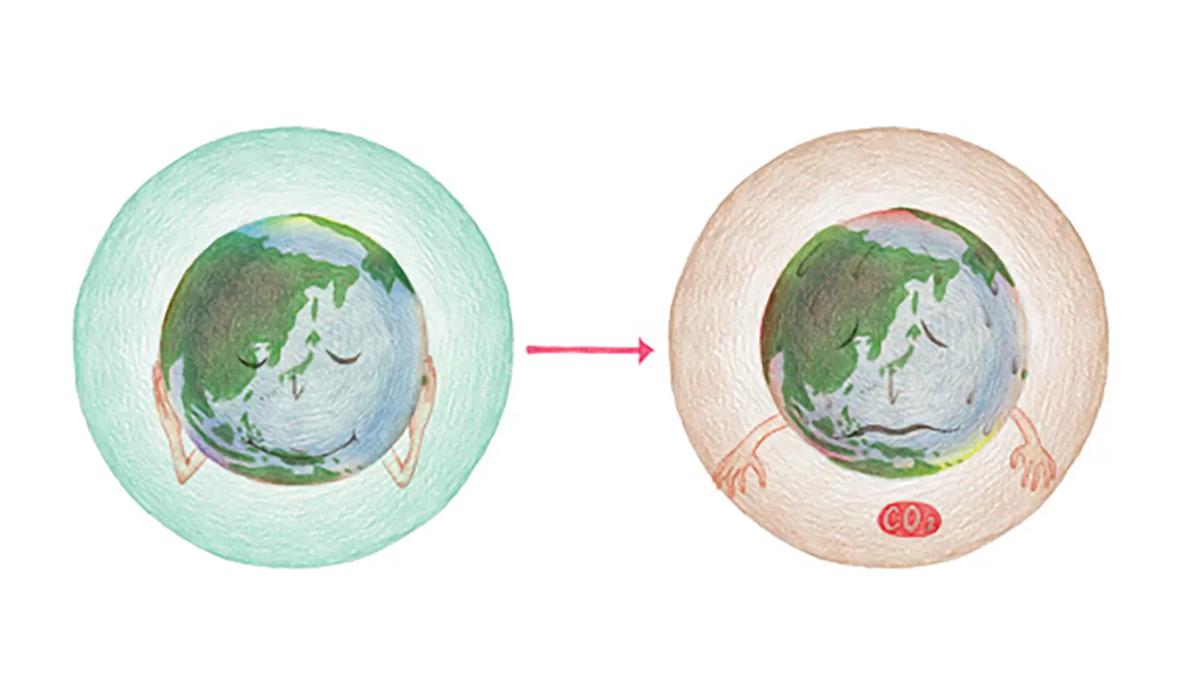 地球を温暖化させる原因は何ですか？