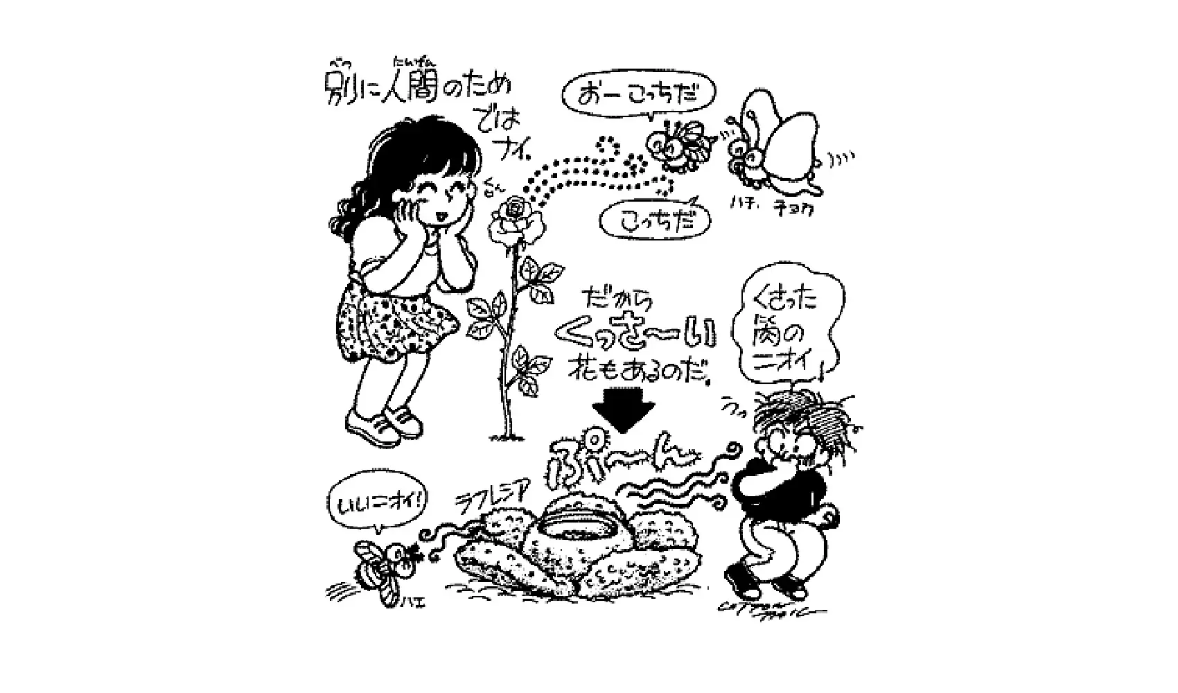 花はどうしていいにおいがするの