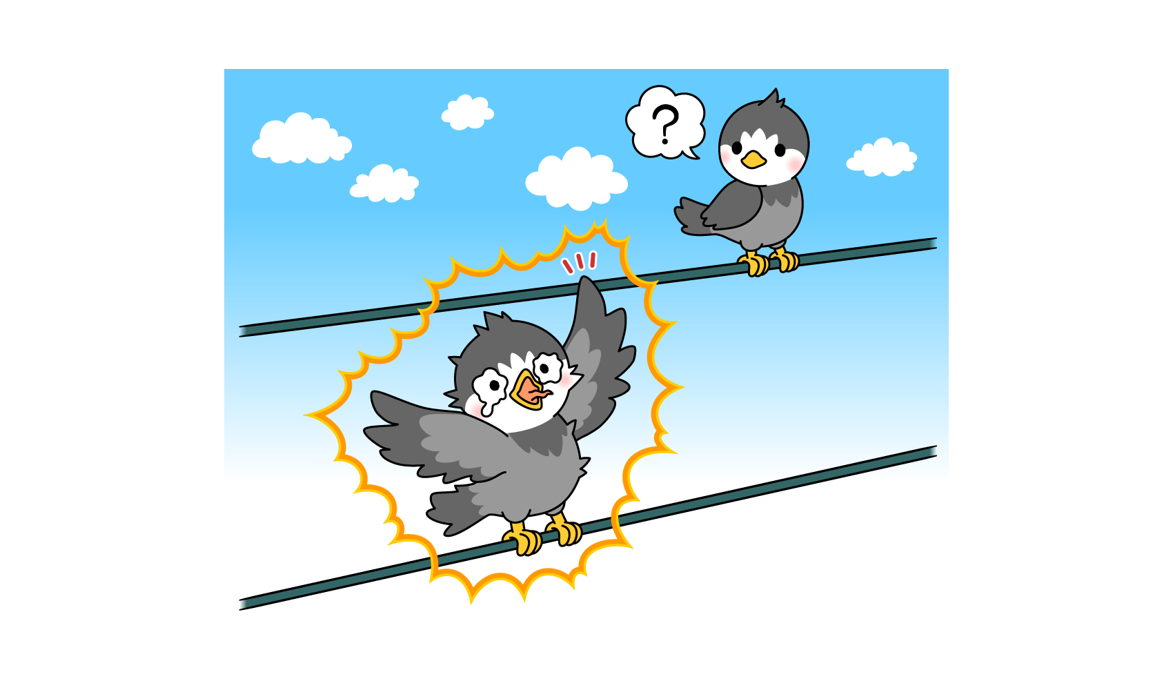 電線にとまっている鳥は、なぜ感電しないの？