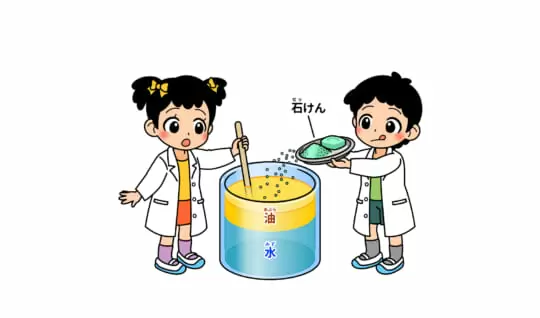 なぜ、水と油は混ざらないの？