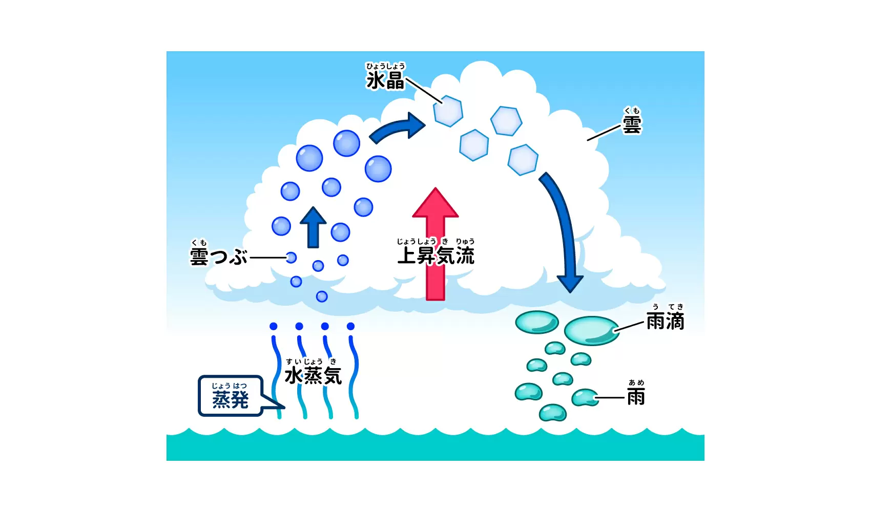 雨はどんなしくみで降るの？