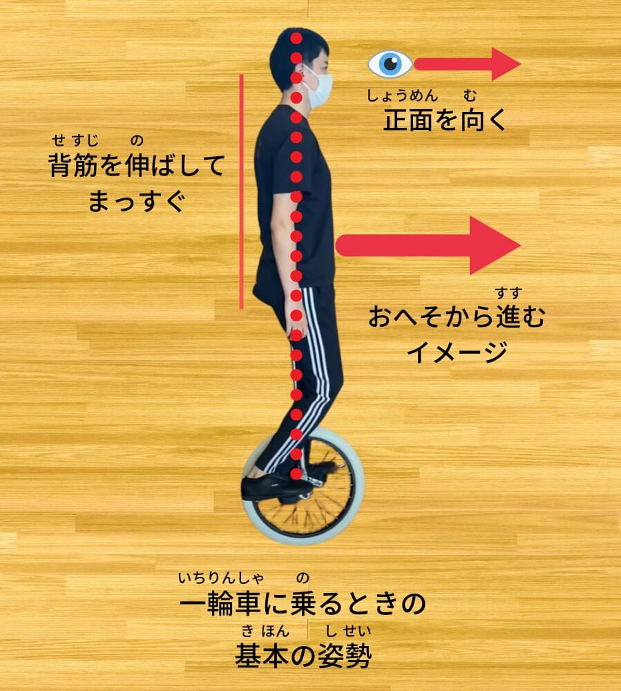 一輪車に乗れるようになる！オススメ練習法 「おへそから進む」がコツ