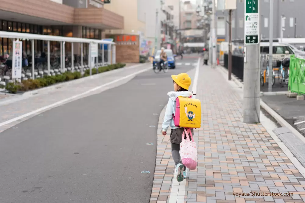 新一年生の通学のイメージ