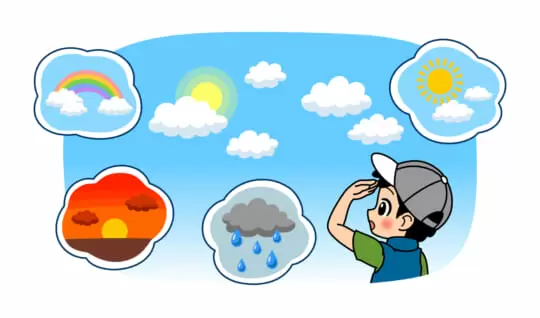きみも天気予報ができちゃう!?　空を見れば明日の天気がわかる！