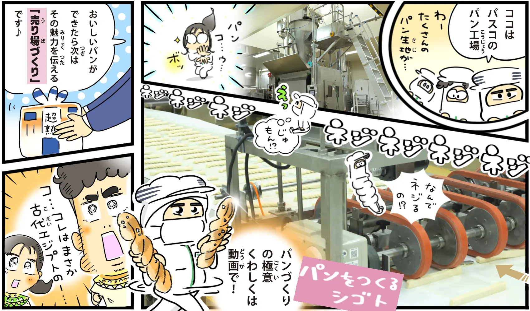 1日〇万個製造！「パスコ」のパンづくりに欠かせないシゴトって