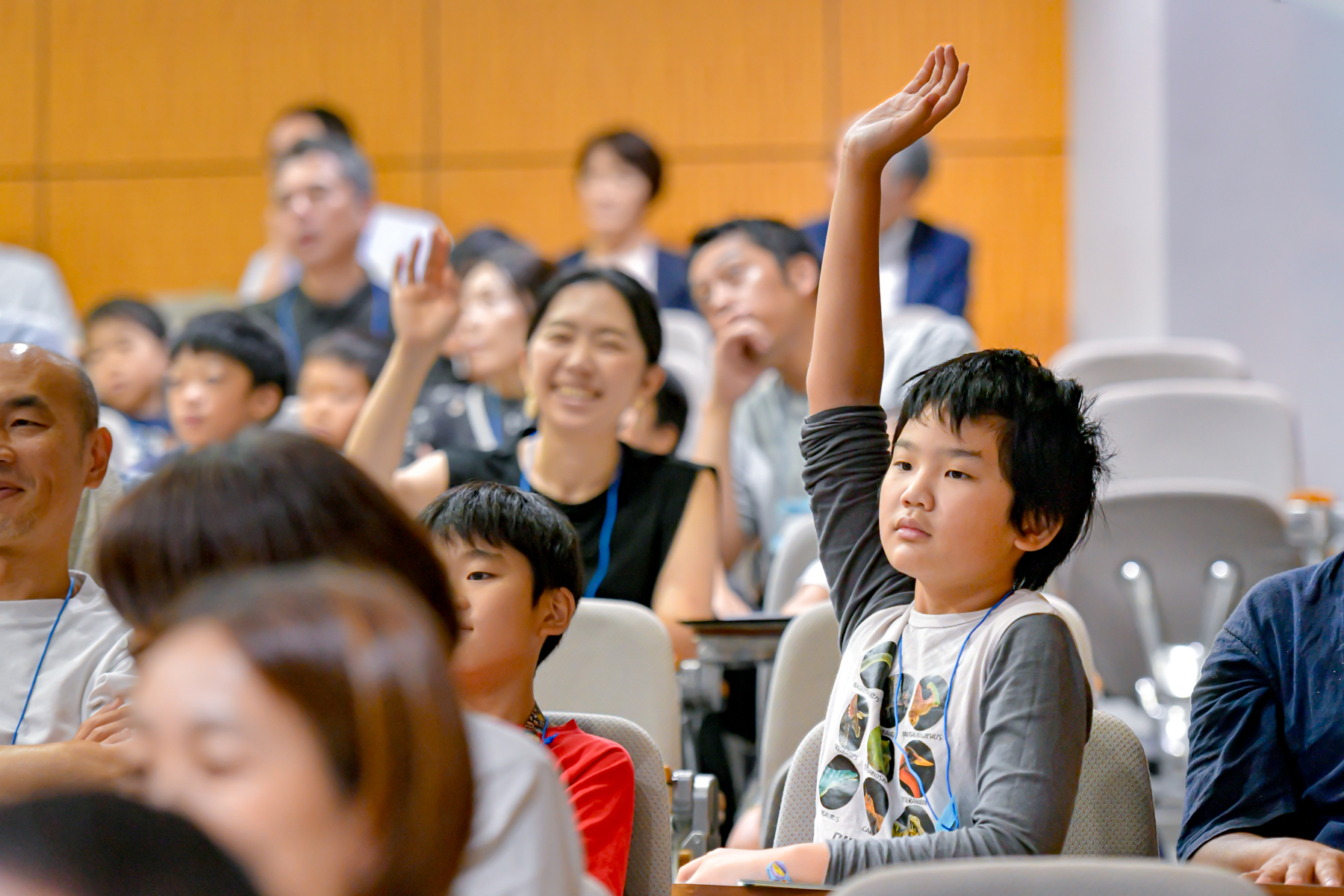 スペースラボ2025でクイズに参加する探Qキッズ