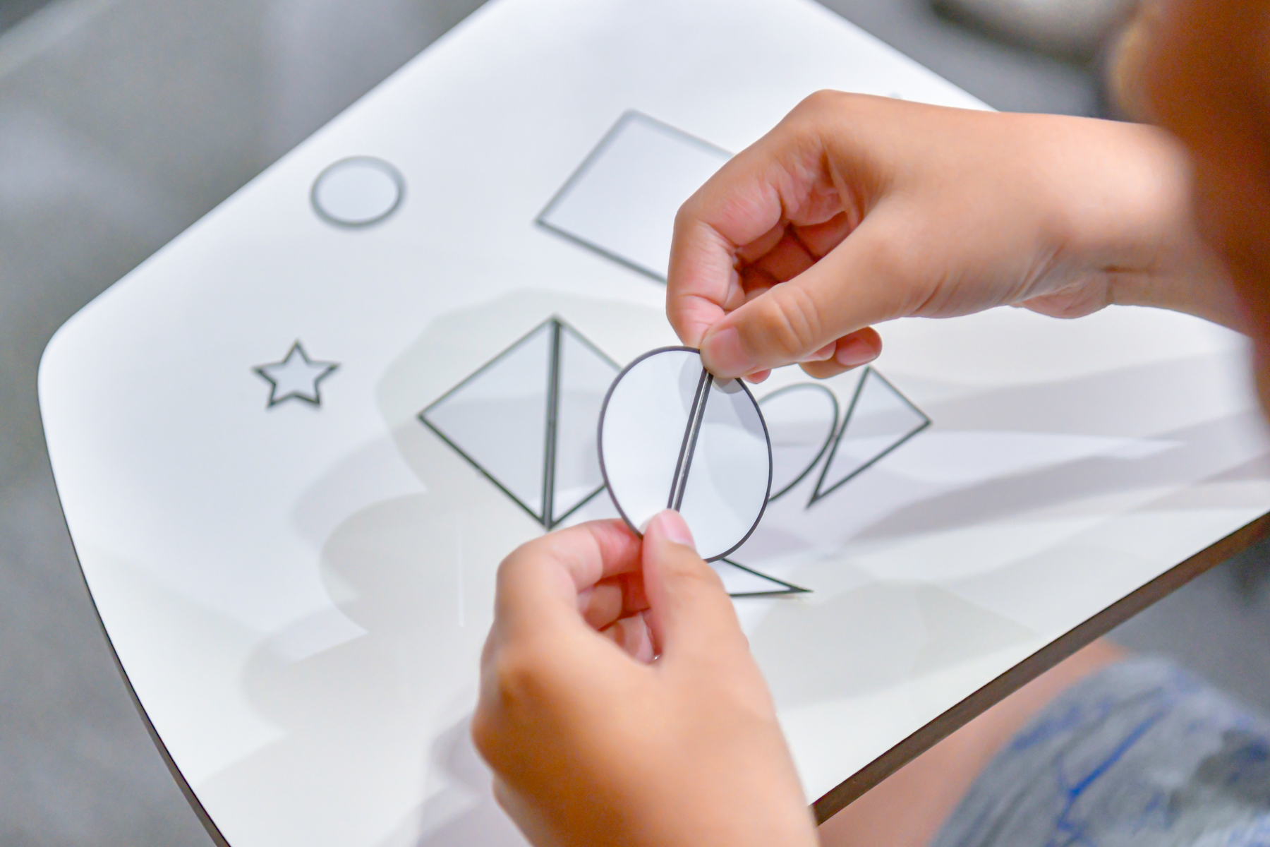 コミュニケーションパズルのチャレンジ風景