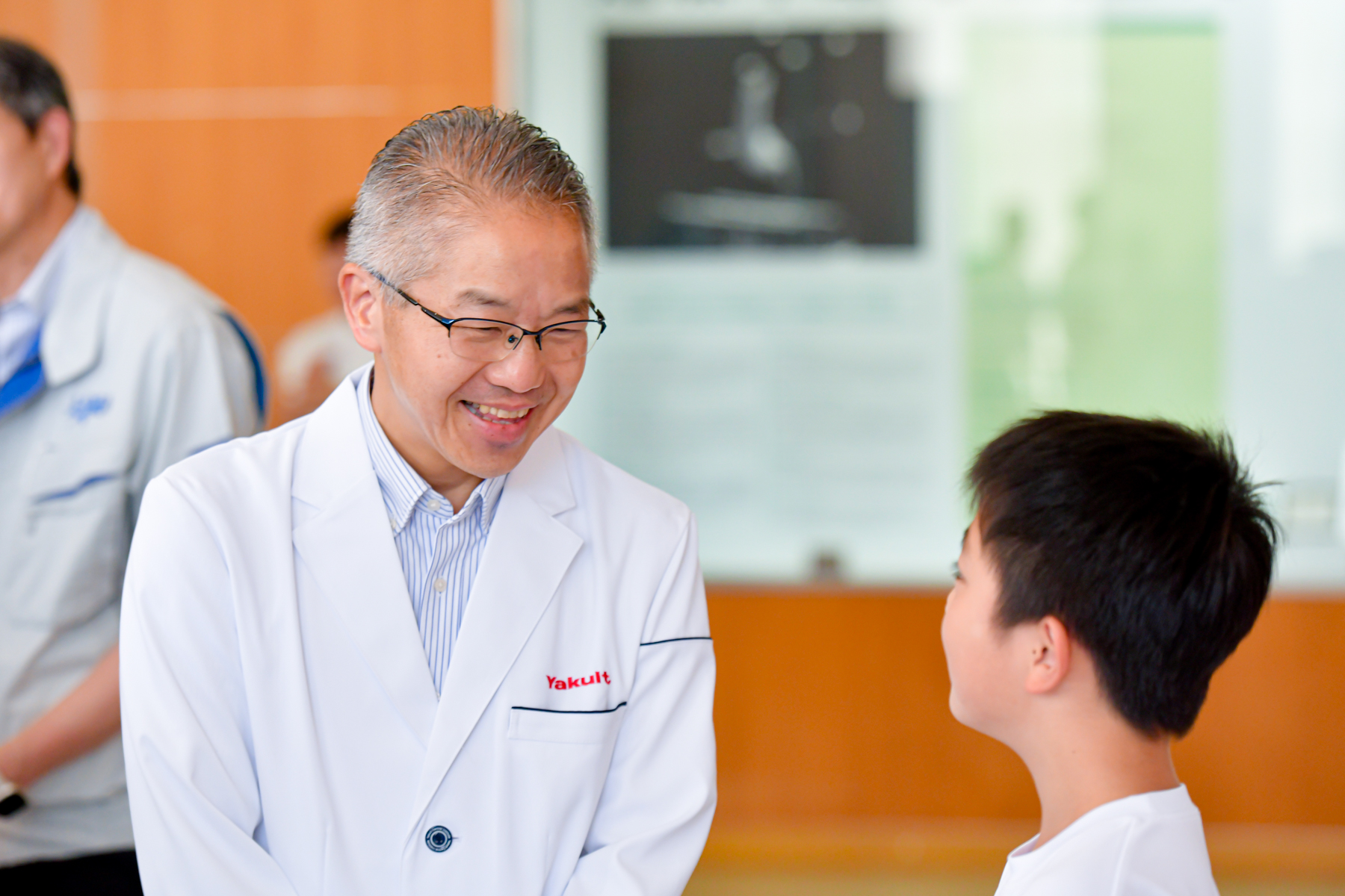 質問に答えるヤクルトの太田さん