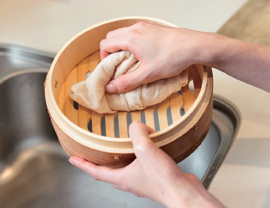 せいろ蒸しの片付け