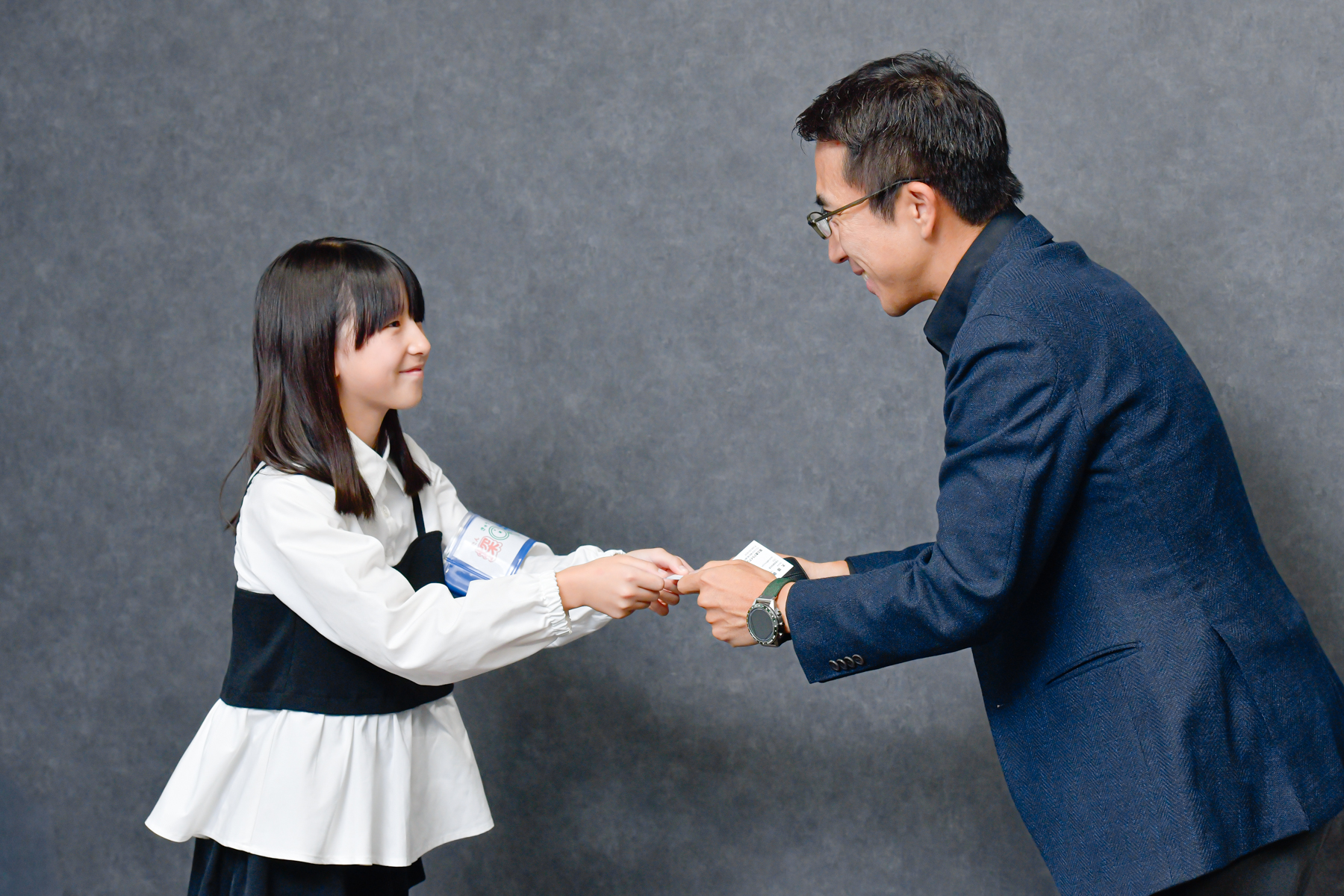 大隈社長と名刺交換