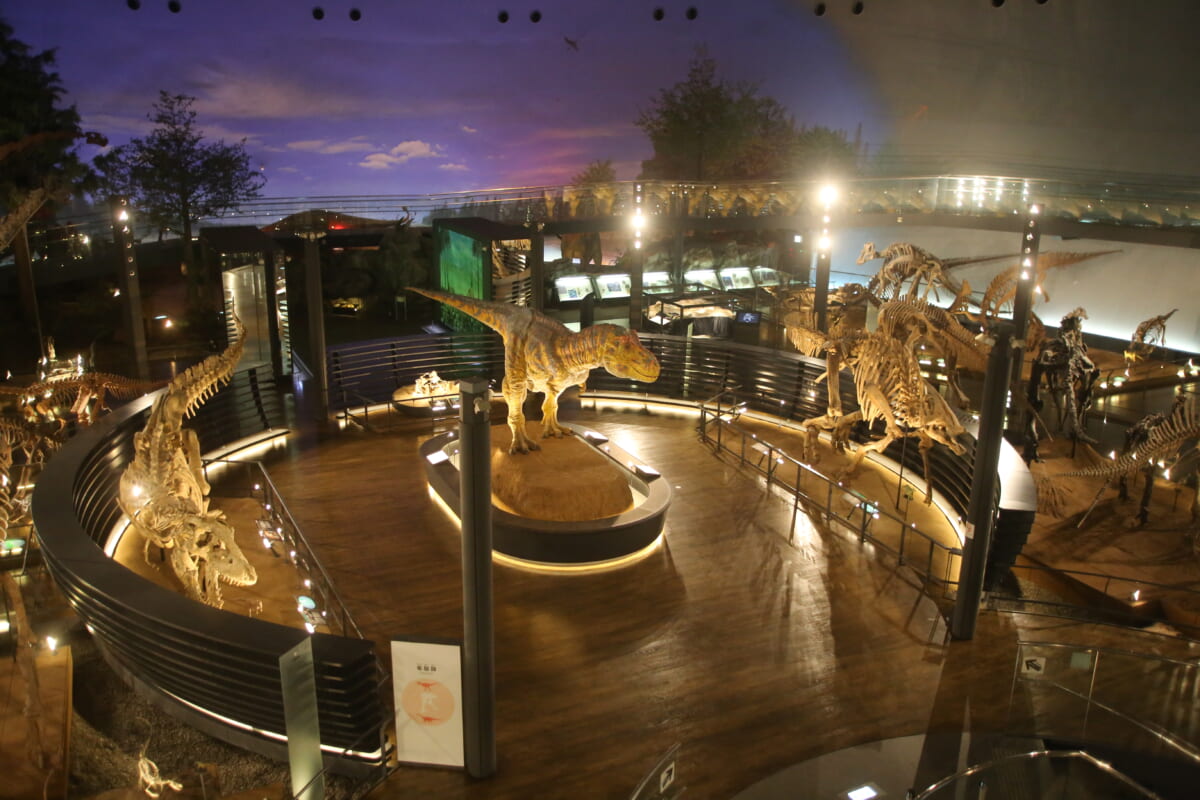 福井県立恐竜博物館展示室1F「恐竜の世界」