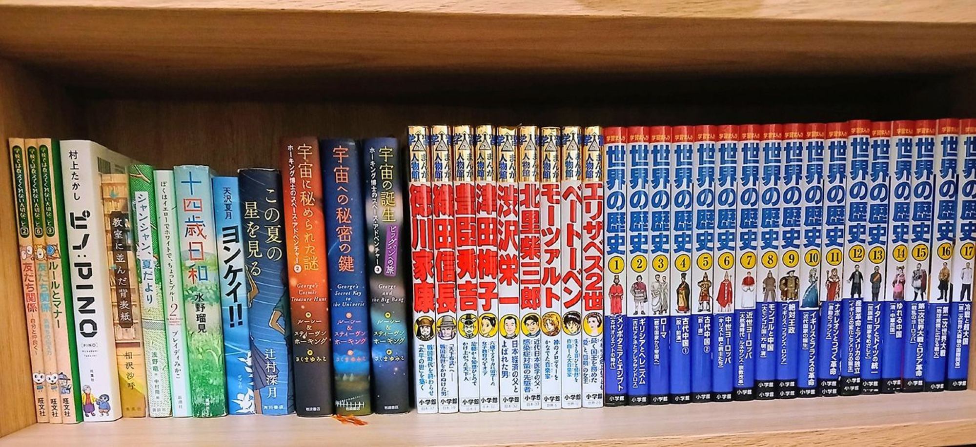 歴史漫画もいろいろ読んだ(Yさん提供)