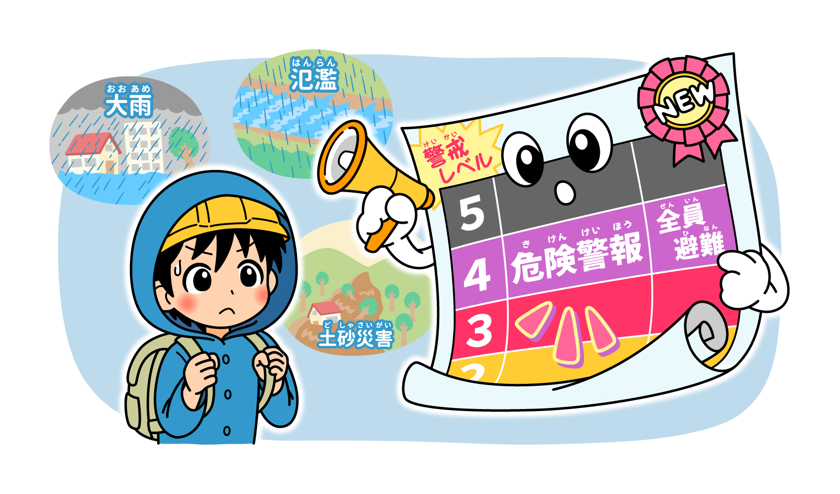 大雨、氾濫…いつ避難?が分かりやすく 新しい防災気象情報 危険と行動をセットで発表