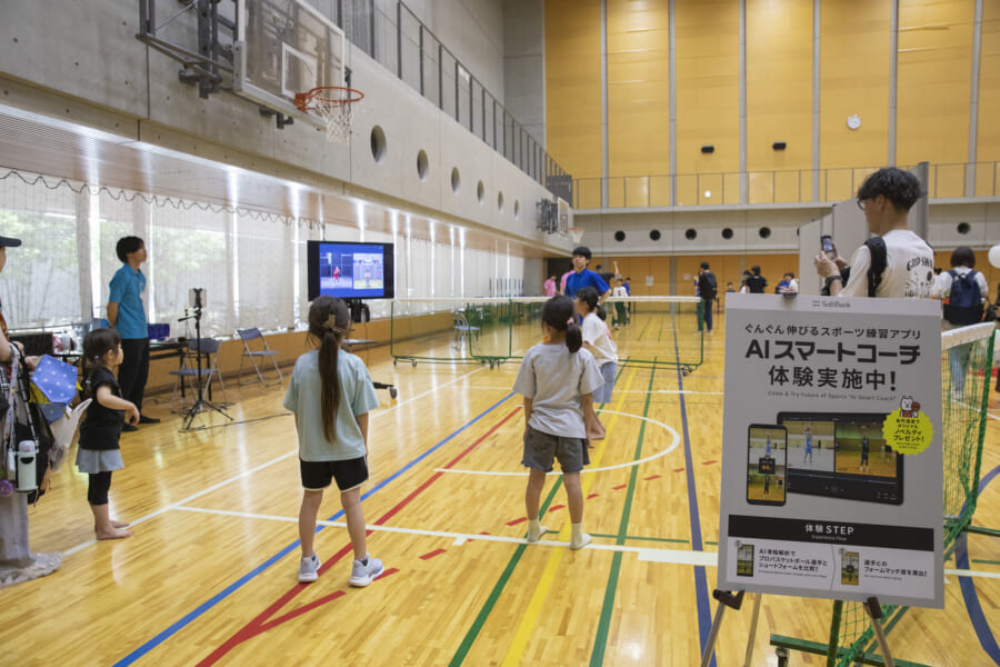 AIスマートコーチのブースの様子