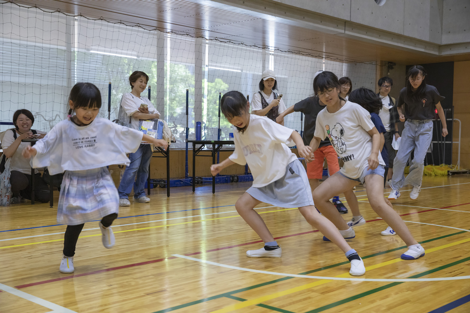 あまかラ_体力テストの様子