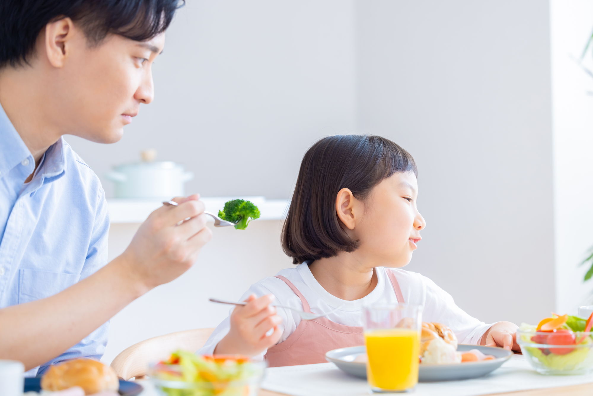 好き嫌いをする子ども