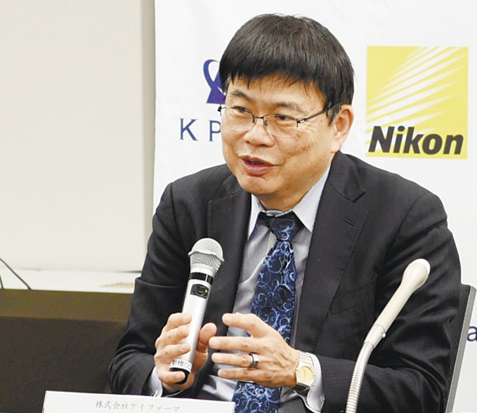 ケイファーマ取締役で慶応大学教授の岡野栄之さん