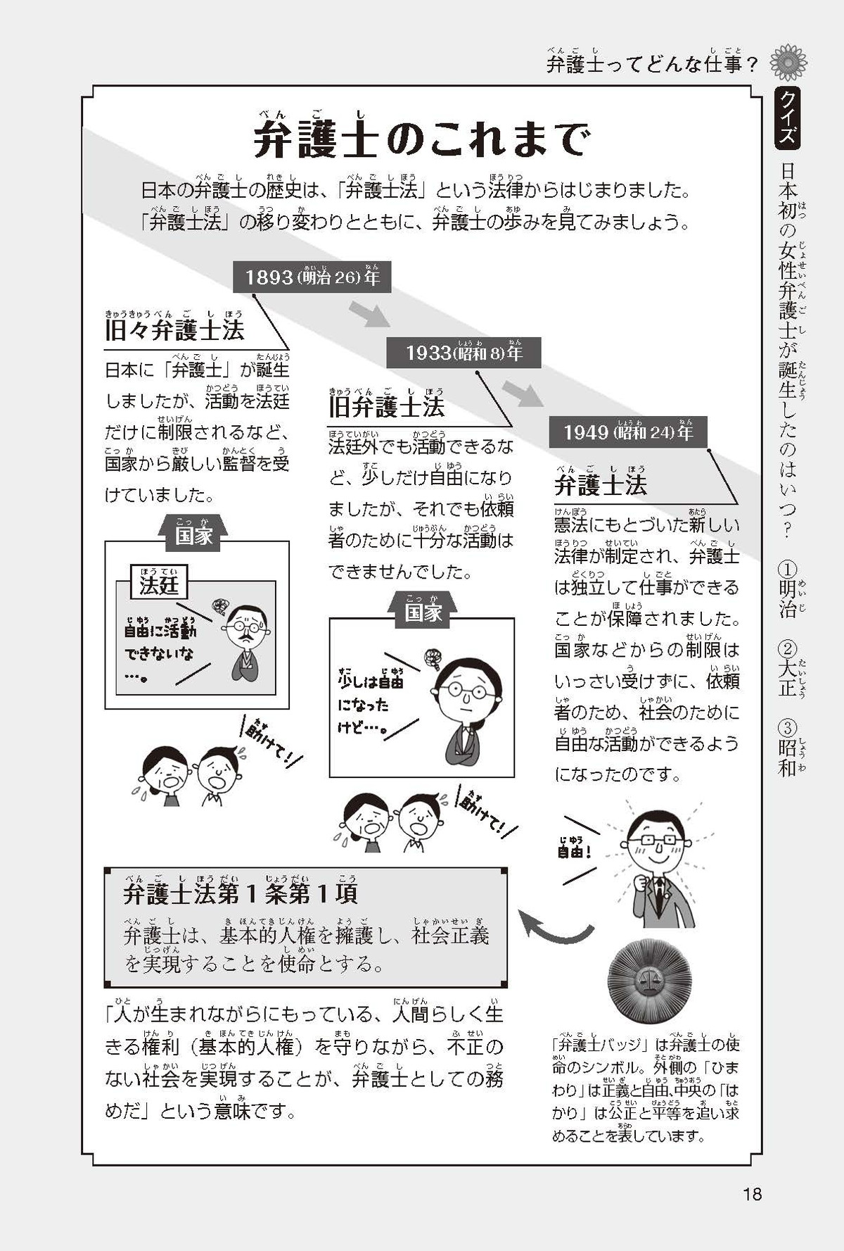 弁護士のひみつ まんがひみつ文庫 特別編 まんがでよくわかるシリーズ 学研キッズネット